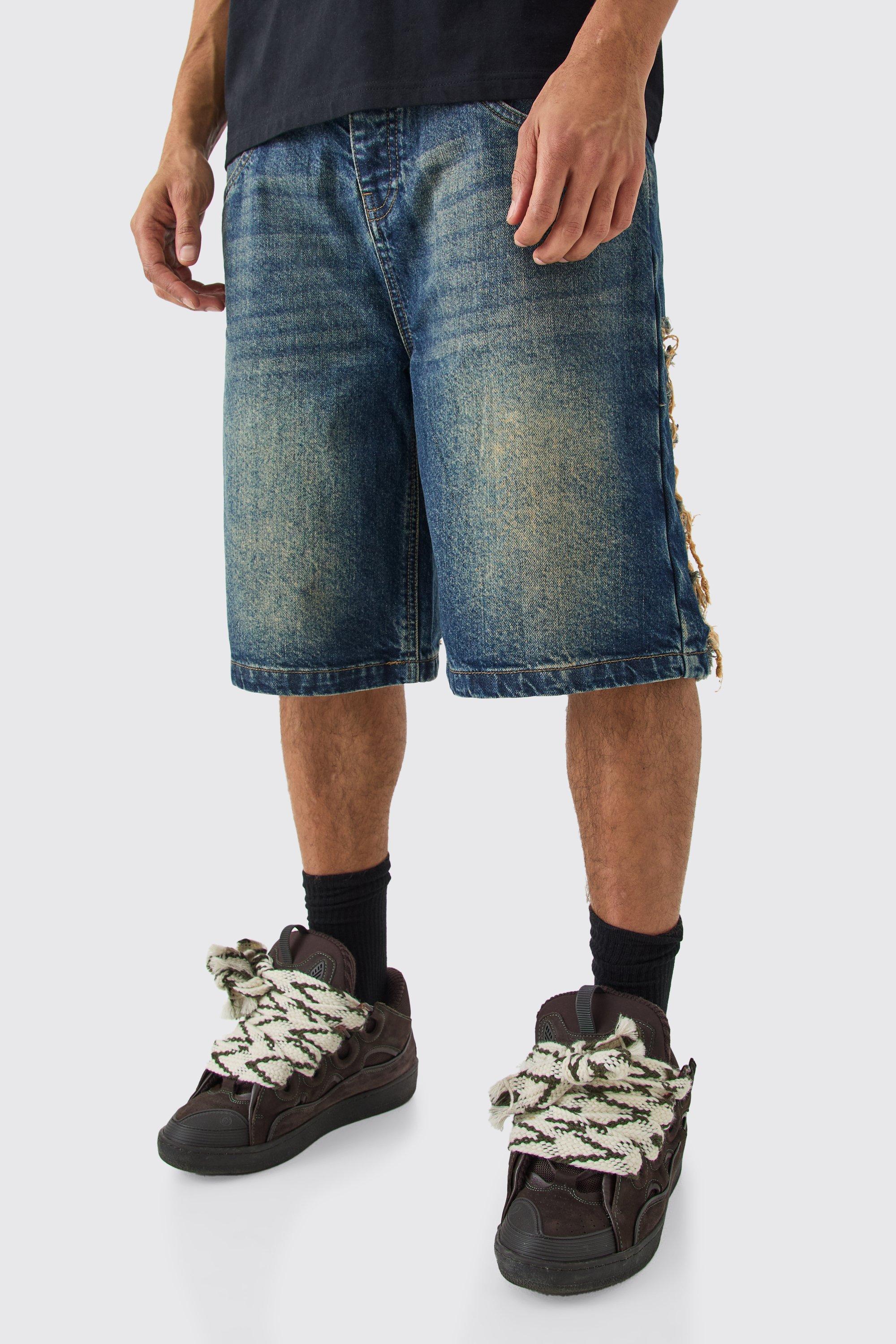 Cheap ripped jean shorts online